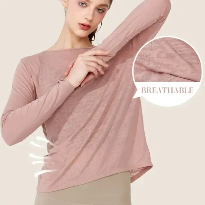 Vêtements de yoga à manches longues