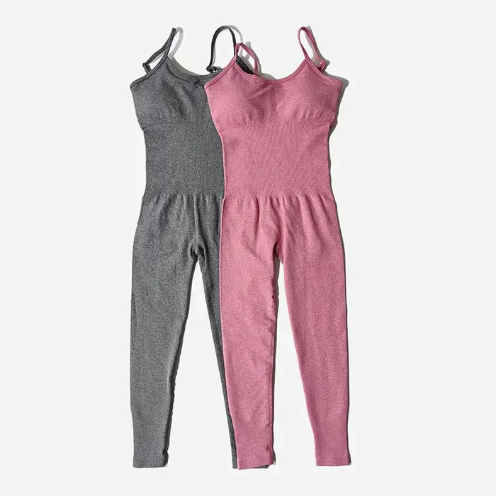 Ensemble de survêtement de yoga pour femme, combinaisons sans couture, barboteuses d'entraînement de