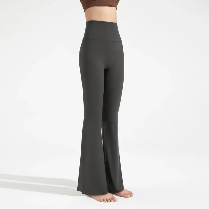 Leggings de sport Pilates taille haute évasés pour femme