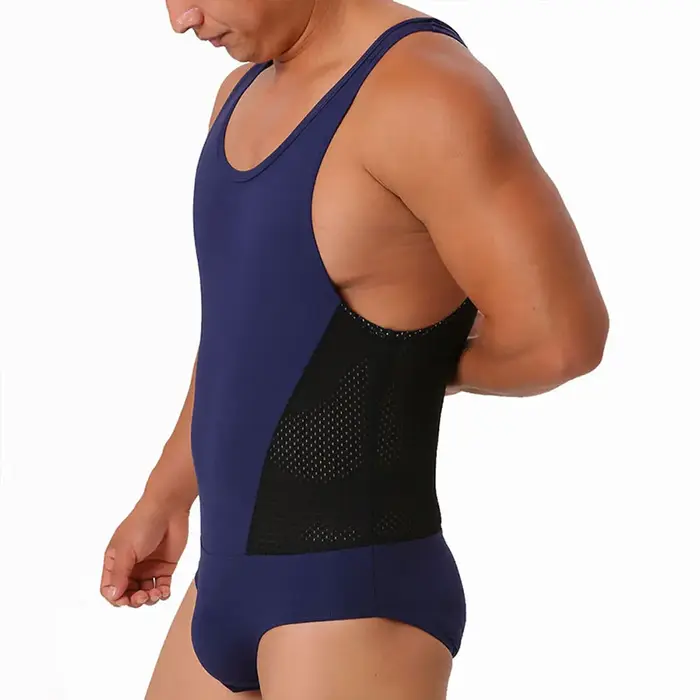 Justaucorps Sexy maillot de corps hommes Sport GYM body chaud bas