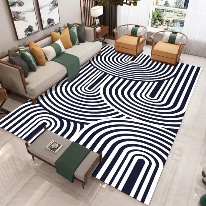 Tapis minimaliste moderne pour salon