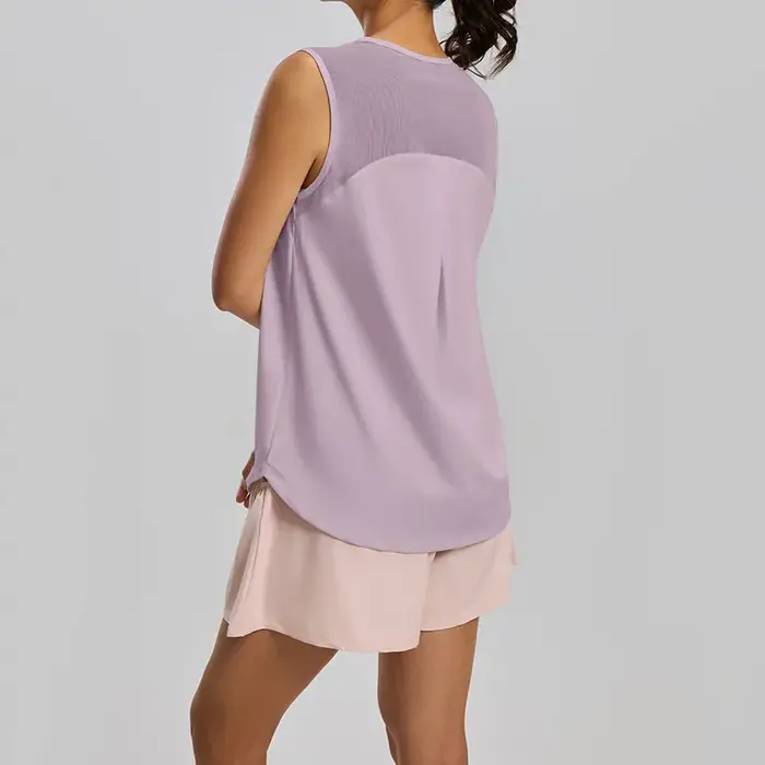 T-shirt de sport sans manches pour femme