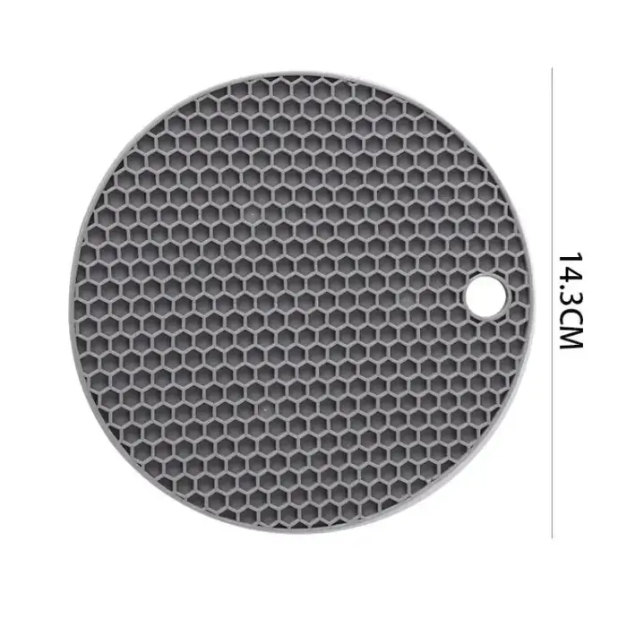 Tapis rond en caoutchouc résistant