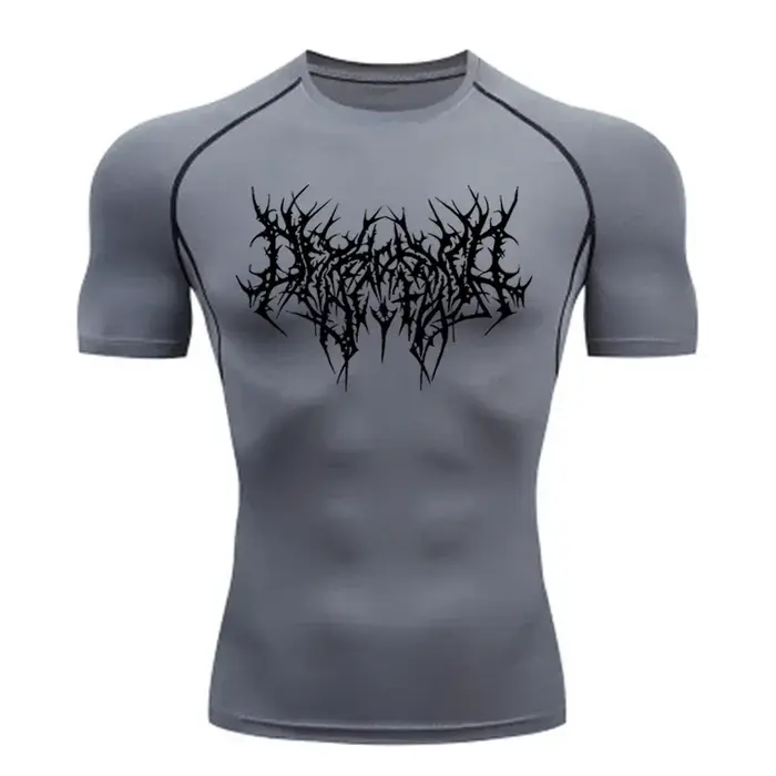 T-shirt de sport à séchage rapide pour homme, t-shirt de compression, maillot de fitness, t-shirts d