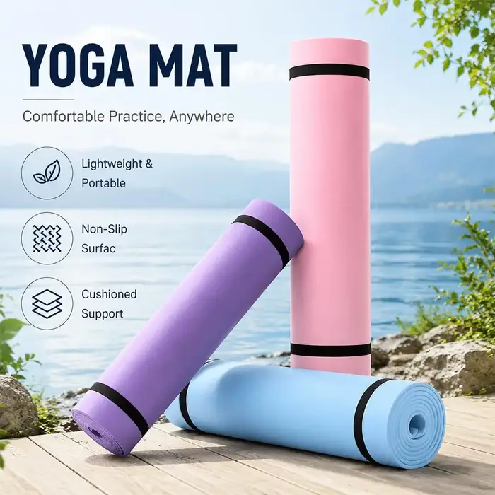 Tapis de yoga EVA antidérapant pour le sport et l'exercice