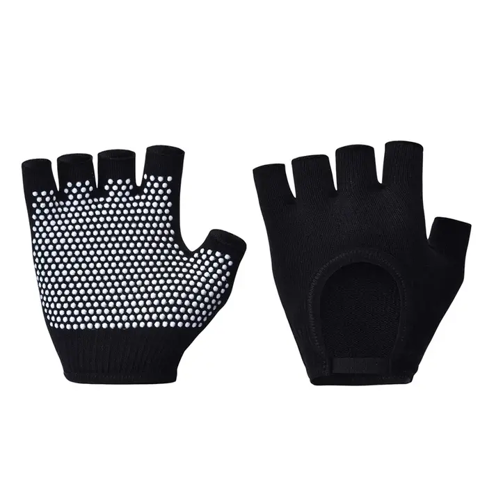 Gants de Yoga antidérapants demi-doigt pour femmes, Pilates, chauds, de cyclisme, respirants, de spo