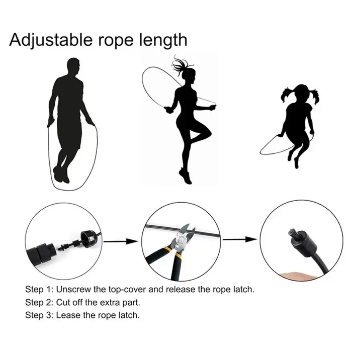 Corde à sauter à vitesse rapide, fil d'acier, avec roulement à billes, corde à sauter réglable, équipement de Sport à domicile pour entraînement physique