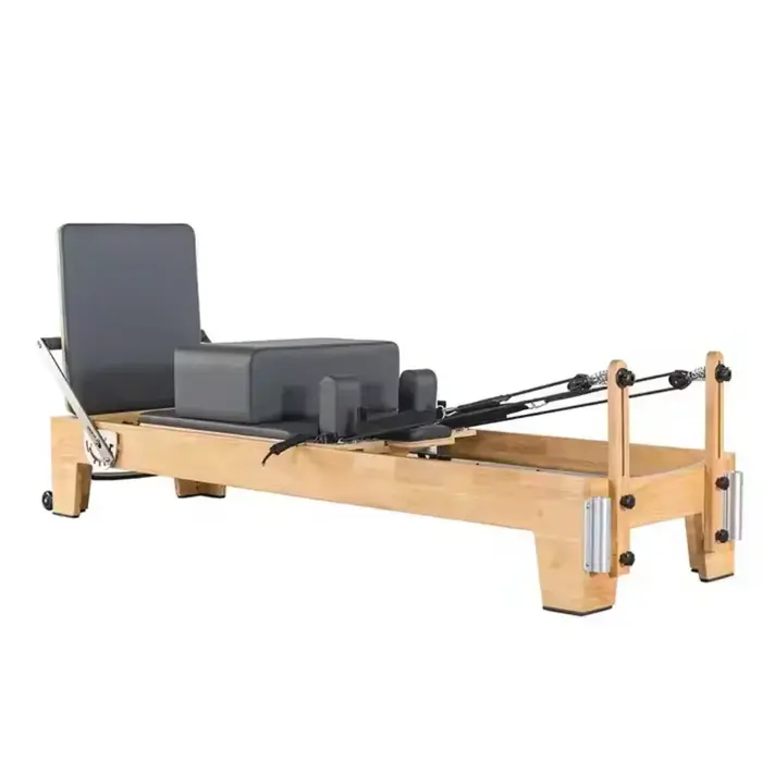 Reformer Pilates Machine Professionnel Bois de Chêne Matériel Pilates Reformer Lits Logo Personnalis