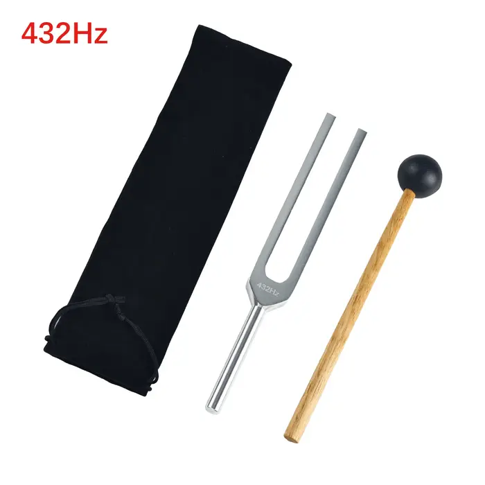 Miwayer 432Hz diapason-alliage d'aluminium/pour la guérison méditation fréquence musique Instrument