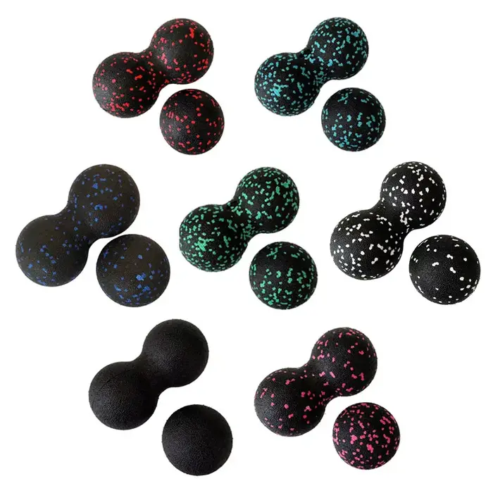 EPP 8cm boules d'arachide Massage corporel balle de Fascia haute densité Relaxation musculaire crosse Fitness Yoga boule de Myofascia soulager la douleur