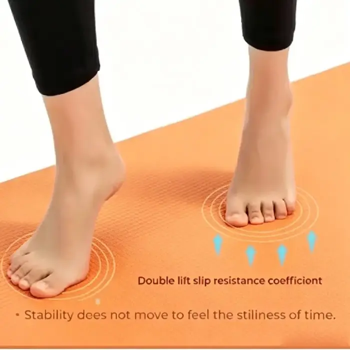 Tapis de yoga antidérapant, tapis de sport et de fitness, tapis de yoga en mousse EVA confortable pour l'exercice, le yoga et le Pilates, tapis de gymnastique 