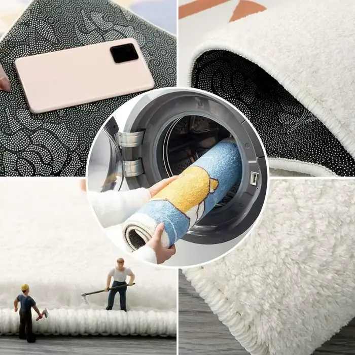 Tapis VIKAMA Kawaii en forme de chat couché