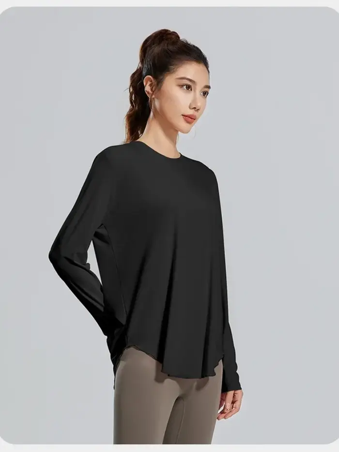 STOUREG – couverture de Yoga, vêtements de sport respirants, chemise de Fitness ample, hauts d'entra
