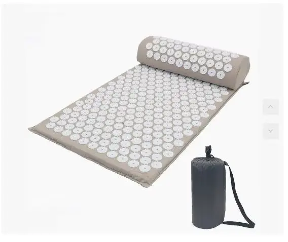 Tapis d'acupression à pointes de Lotus, coussin en lin naturel, palmier de noix de coco, Massage du 