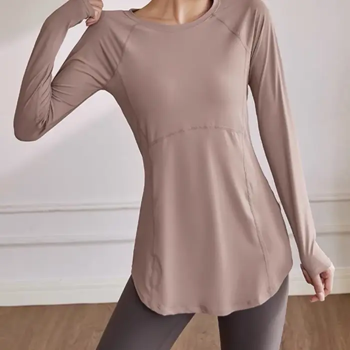 Vêtements de yoga à manches longues pour femmes