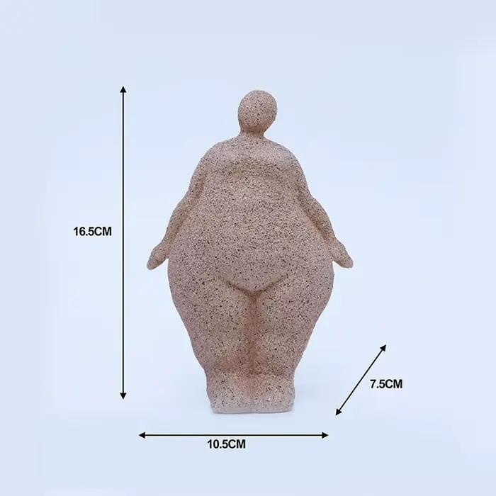 Statue de figurines de Yoga pour grosse fille, décoration de bureau, ornements de danseuse de grosse