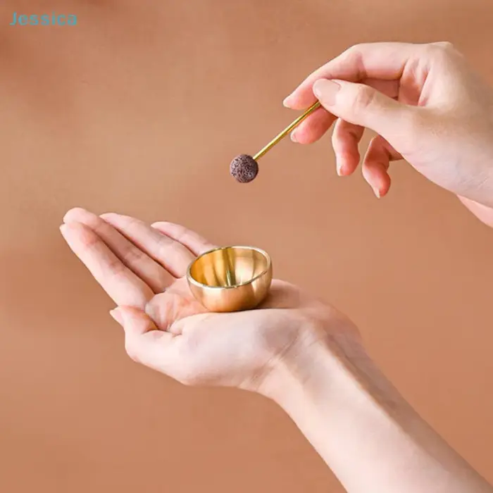 ♥ Diffuseur portatif d'huile essentielle de bol sonore de méditation pour le Yoga