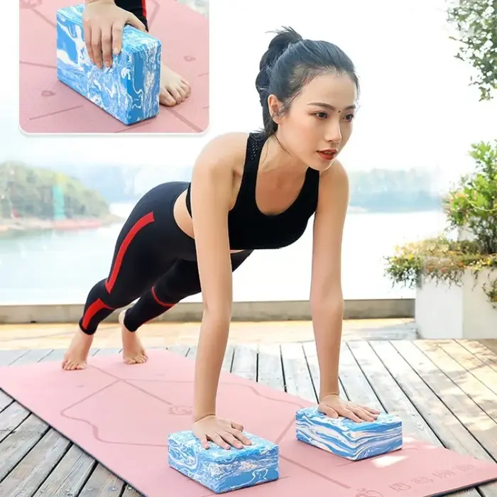 2 blocs de yoga en EVA haute densité