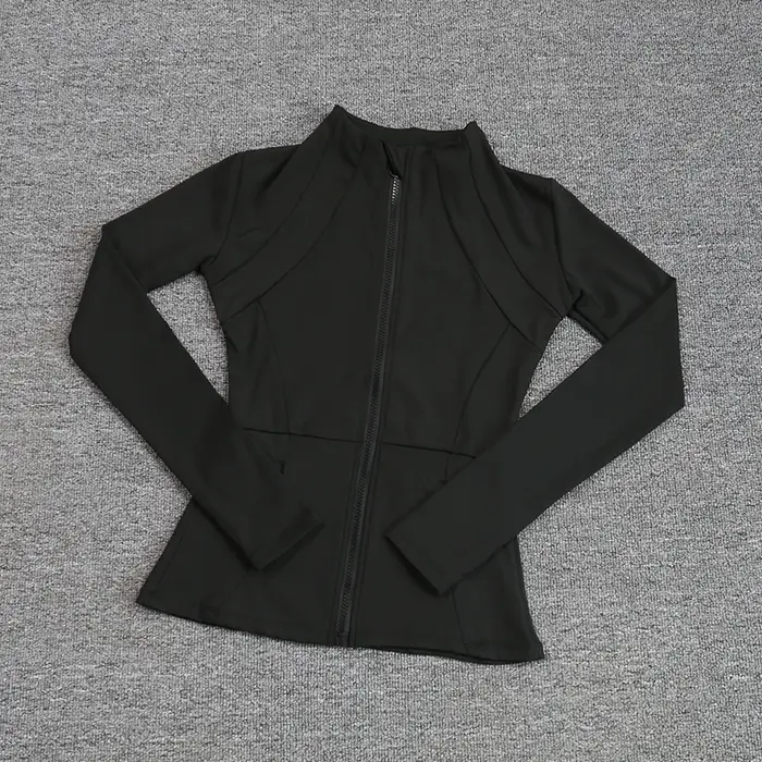 Manteau de sport pour femmes, chemise de Yoga, Slim, manches longues, course rapide, Pilates, Fitnes