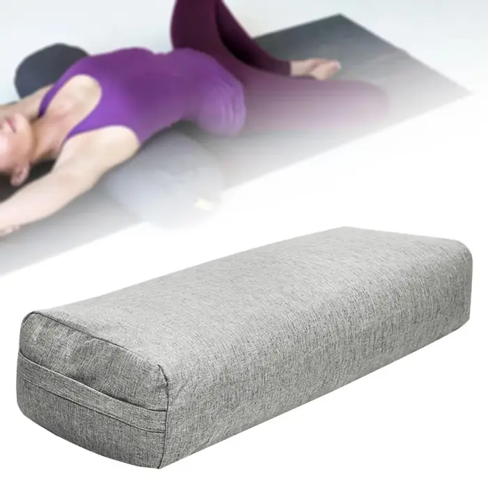 Coussin de yoga avec poignée de transport
