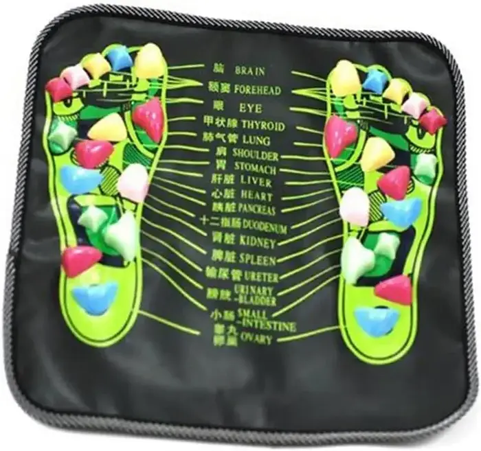 Tapis de Massage des pieds haut de gamme avec plaque de pression des doigts et chemin pavé simulé po