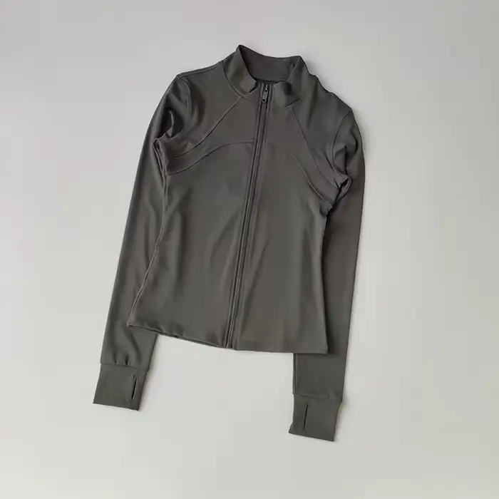 Veste de sport à fermeture éclair pour femmes, combinaisons de Yoga, coupe cintrée, entraînement pou