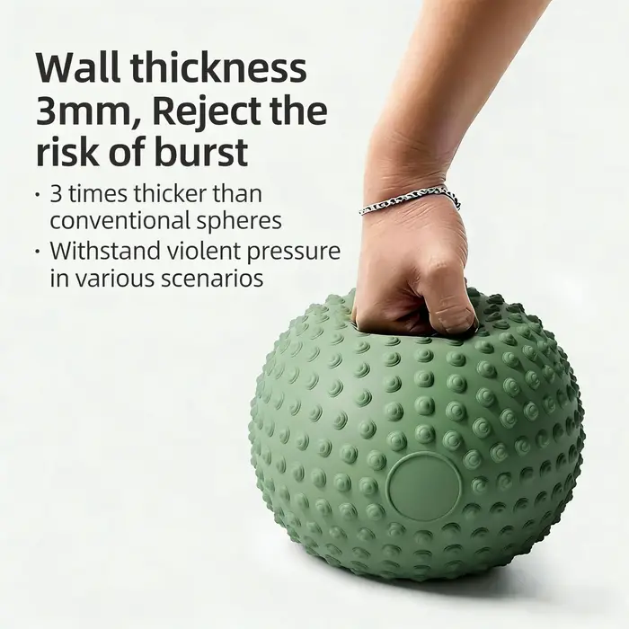 Balle d'entraînement Pilates, balle de massage pour le renforcement des muscles du plancher pelvien, balle de yoga épaisse et anti-explosion, pour le remodelage post-partum à domicile.