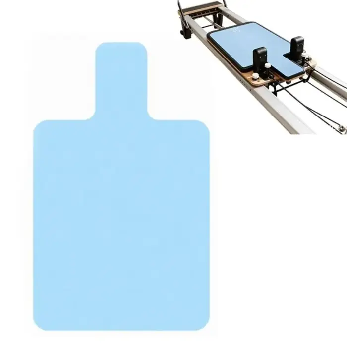 Tapis de Pilates portable antidérapant en polaire absorbant, tapis de reformer Pilates ultra-fin, tapis d'exercice pour l'entraînement Pilates