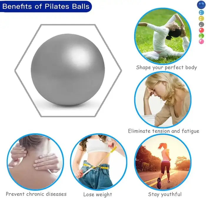 Balle de Pilates antidéflagrante de 25cm, balle de noyau de Yoga, équilibre intérieur, équipement de