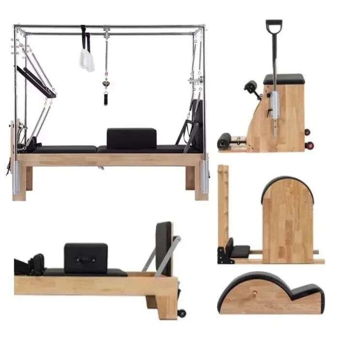 Reformer de Pilates Commercial surélevé personnalisé 3-en-1 pour Studio de Yoga