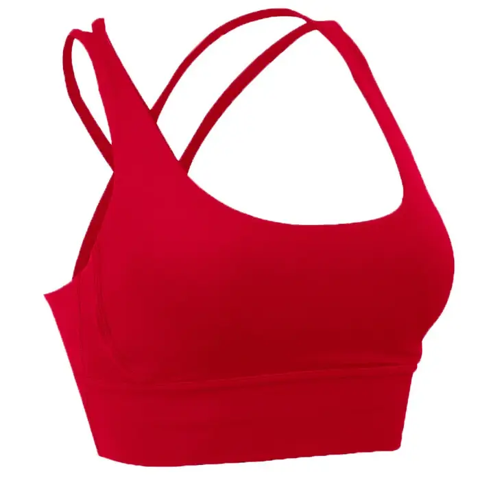 Mode d'été dos croisé femmes Sport soutiens-gorge Fitness débardeur respirant