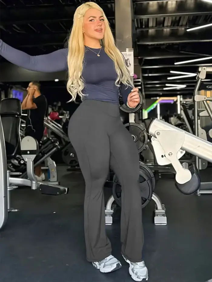 Pantalon de yoga Pilates à jambe droite