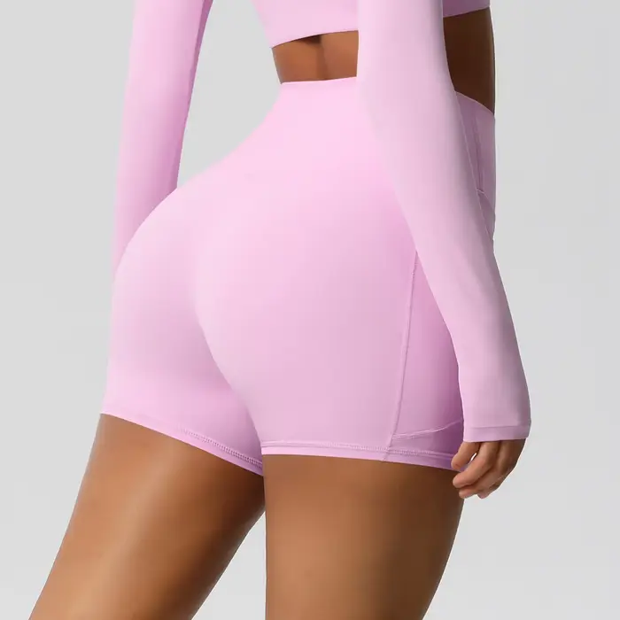 Shorts de sport pour femmes avec poches, legging de yoga, short anti-transparence taille haute, shor