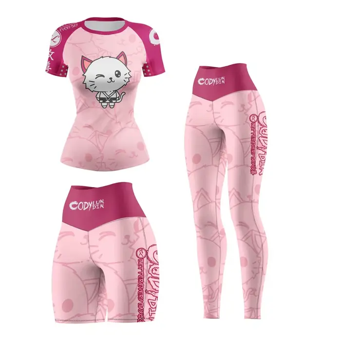 Vêtements de sport de Yoga pour femmes, Compression MMA boxe Muay Thai Rashguard, vêtements d'entraî