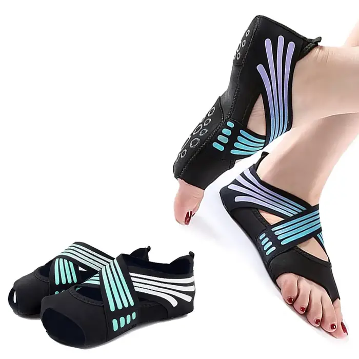 1 paire de chaussettes antidérapantes pour Pilates
