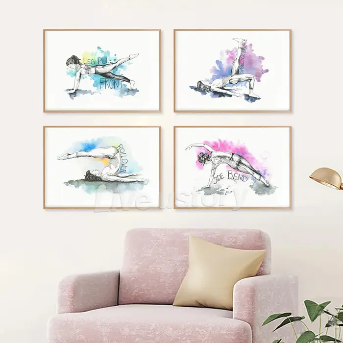 Tableau d'entraînement de Yoga Pilates