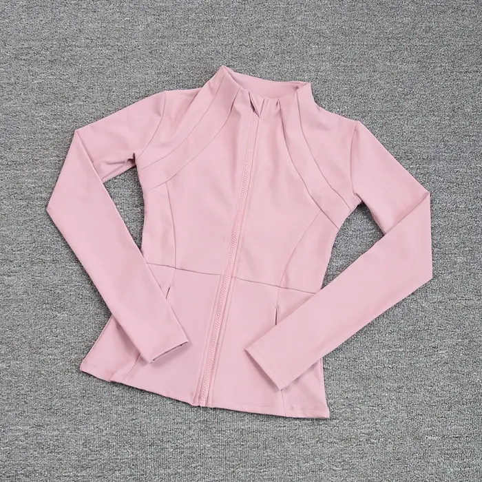 Manteau de sport pour femmes, chemise de Yoga, Slim, manches longues, course rapide, Pilates, Fitnes