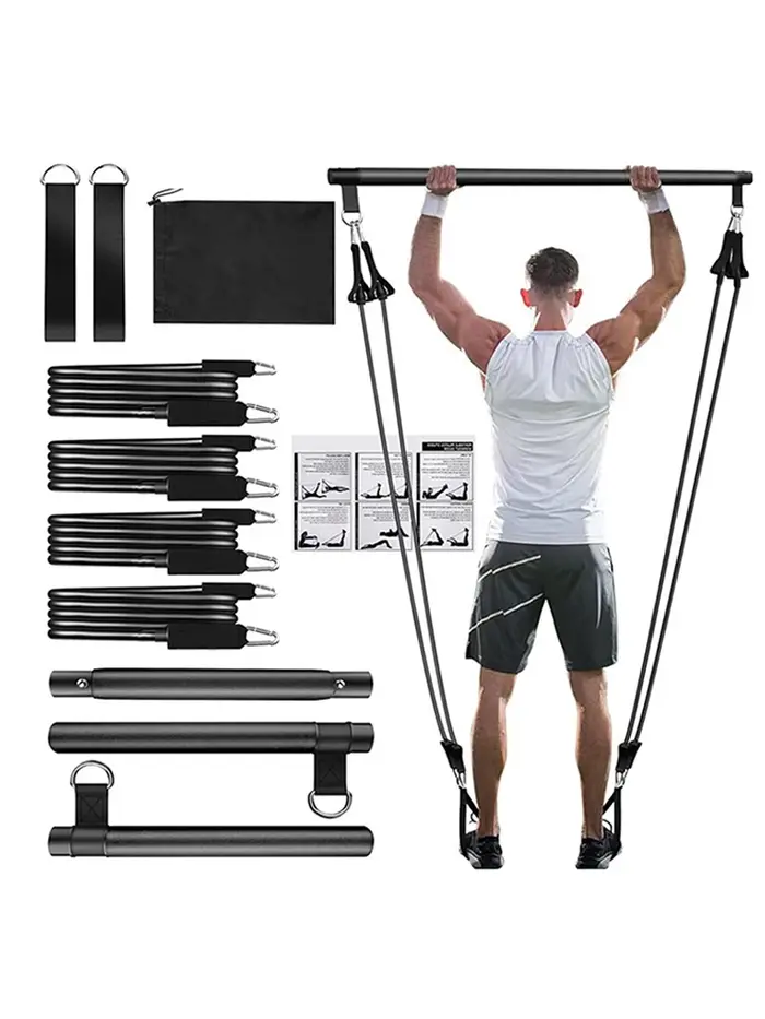 Kit de barre de Pilates avec bandes de résistance