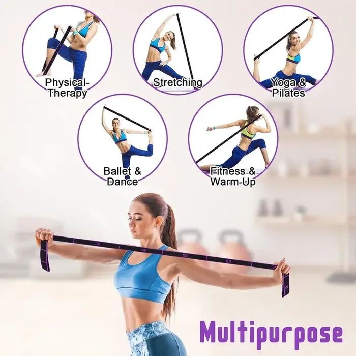 Sangle élastique de yoga pour étirements