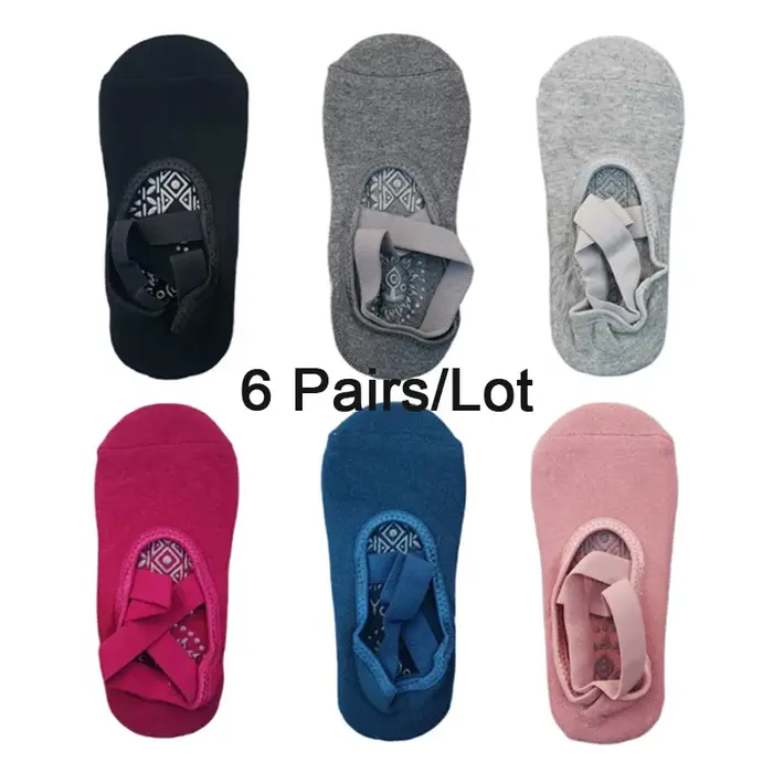 6 paires de chaussettes de Yoga pour femmes