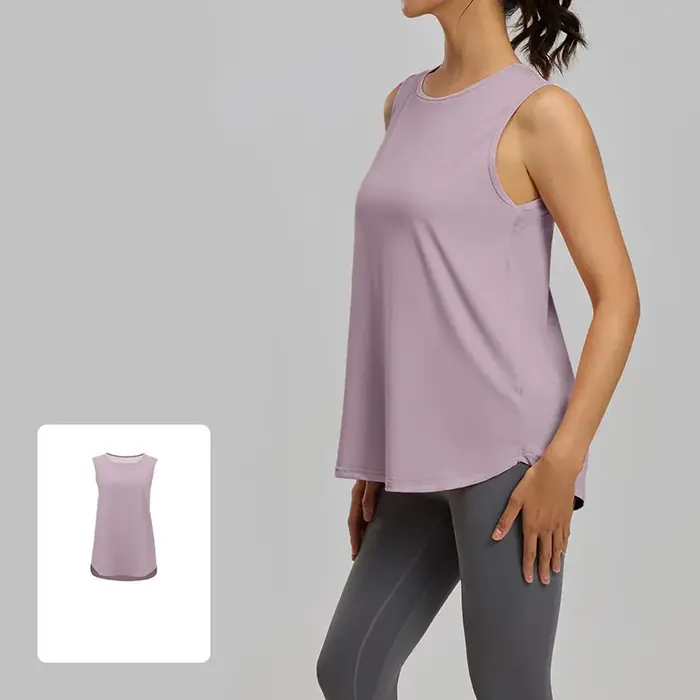 T-shirt de sport sans manches pour femme