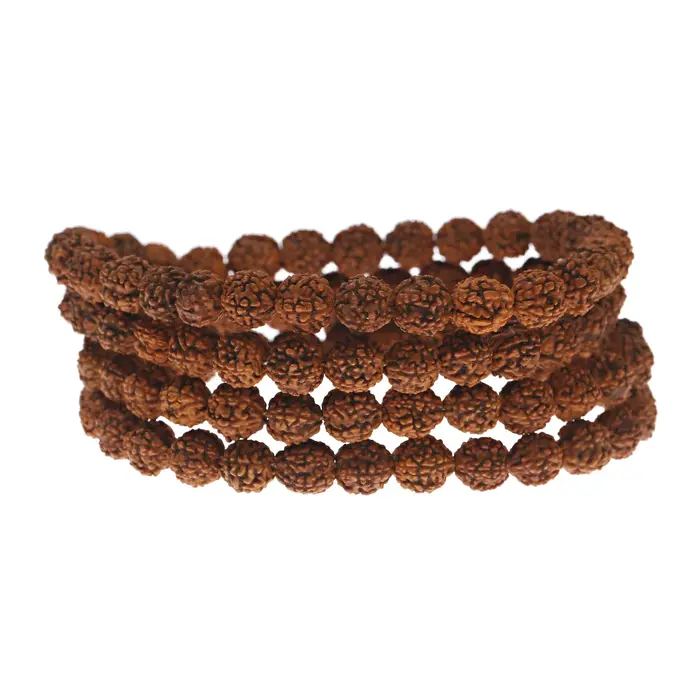 6/8/10mm Rudraksha perles méditation Mala perle fabrication de bijoux Chakras de prière 108 pièces Bodhi bouddhisme