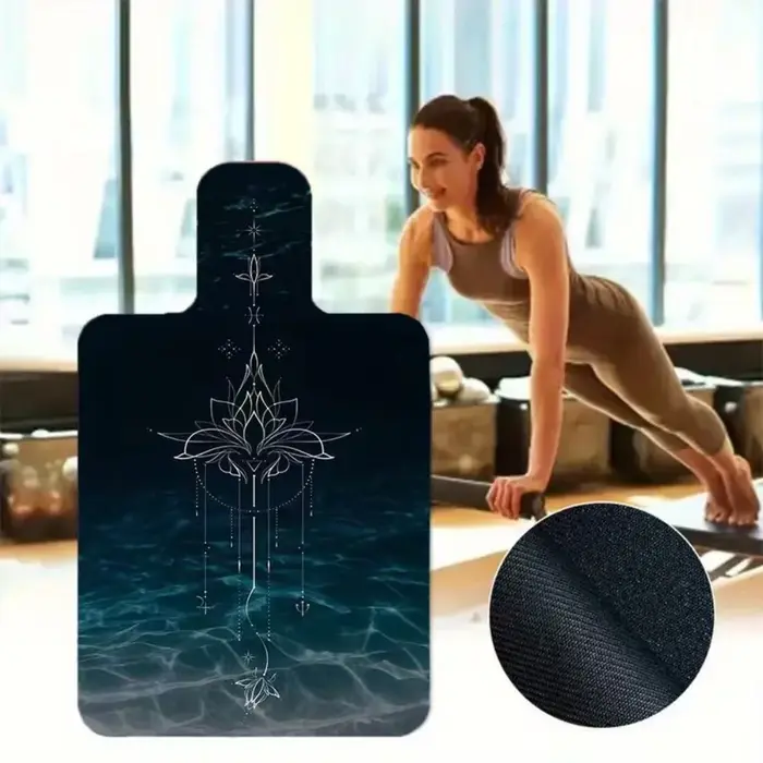 Tapis de Pilates portable antidérapant en polaire ultra-fin