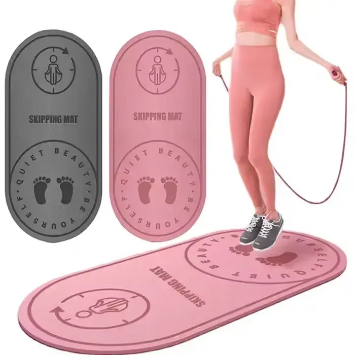 Tapis d'exercice et de fitness antidérapant pour intérieur et extérieur, tapis de saut à la corde ha