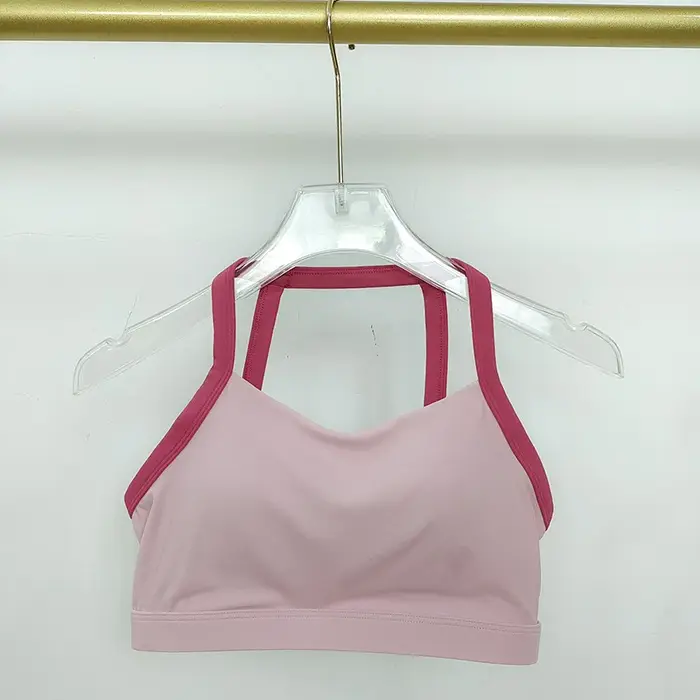 Ensemble de yoga coréen pour femmes, tenue de sport élégante pour Pilates avec débardeur rembourré à