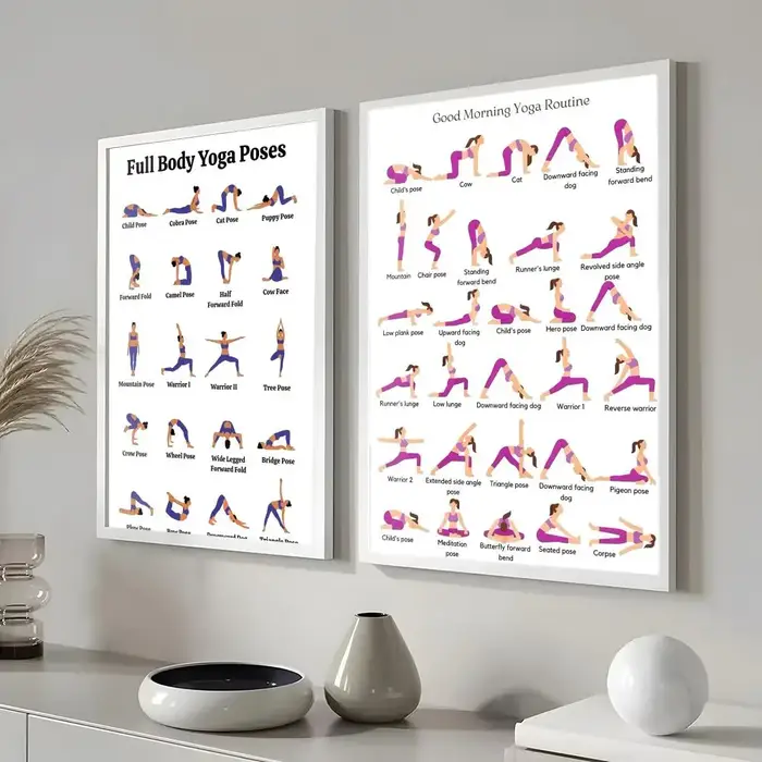 Affiche de pratique du matin de Yoga