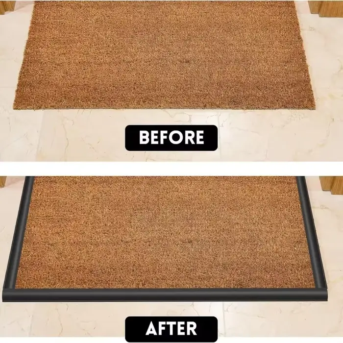 1 pièce 1/3 mètre Bande de finition de tapis en PVC