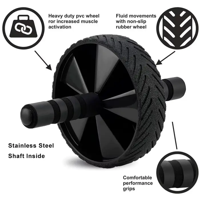 Roue à roulettes Ab, équipement d'entraînement Abs pour l'entraînement de force abdominale et centrale