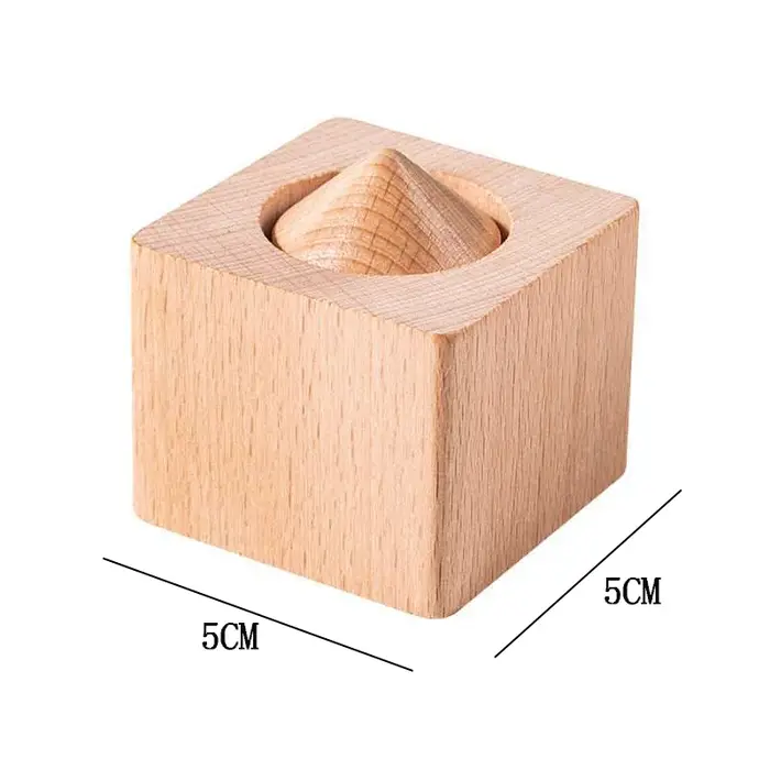 Blocs en bois imposibles, prenez le cylindre, gros plan, tours de magie pour enfants, adultes et ado