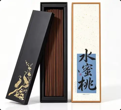 Ensemble de bâtonnets d'encens naturels de style japonais, 50 g, pour la méditation, le yoga, la rel